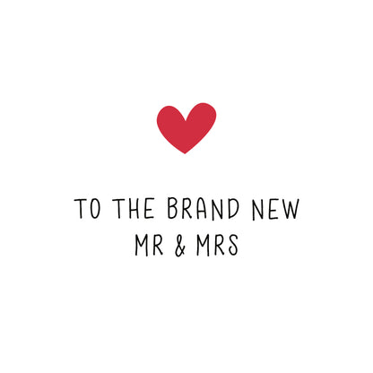 To the brand new mr & mrs
