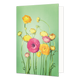 Dahlia's - Formaat: Standaard - Vorm: Staand - Blanco kaart - Op deze wenskaart staan dahlia's in de kleuren roze en geel. - Snelwenskaart