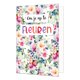 Om je op te fleuren - Formaat: Standaard - Vorm: Staand - Denken aan kaart - Op deze wenskaart staan bloemen in de kleuren roze, paars, blauw, groen, geel en rood. In het midden staat de tekst: "Om je op te fleuren". - Snelwenskaart