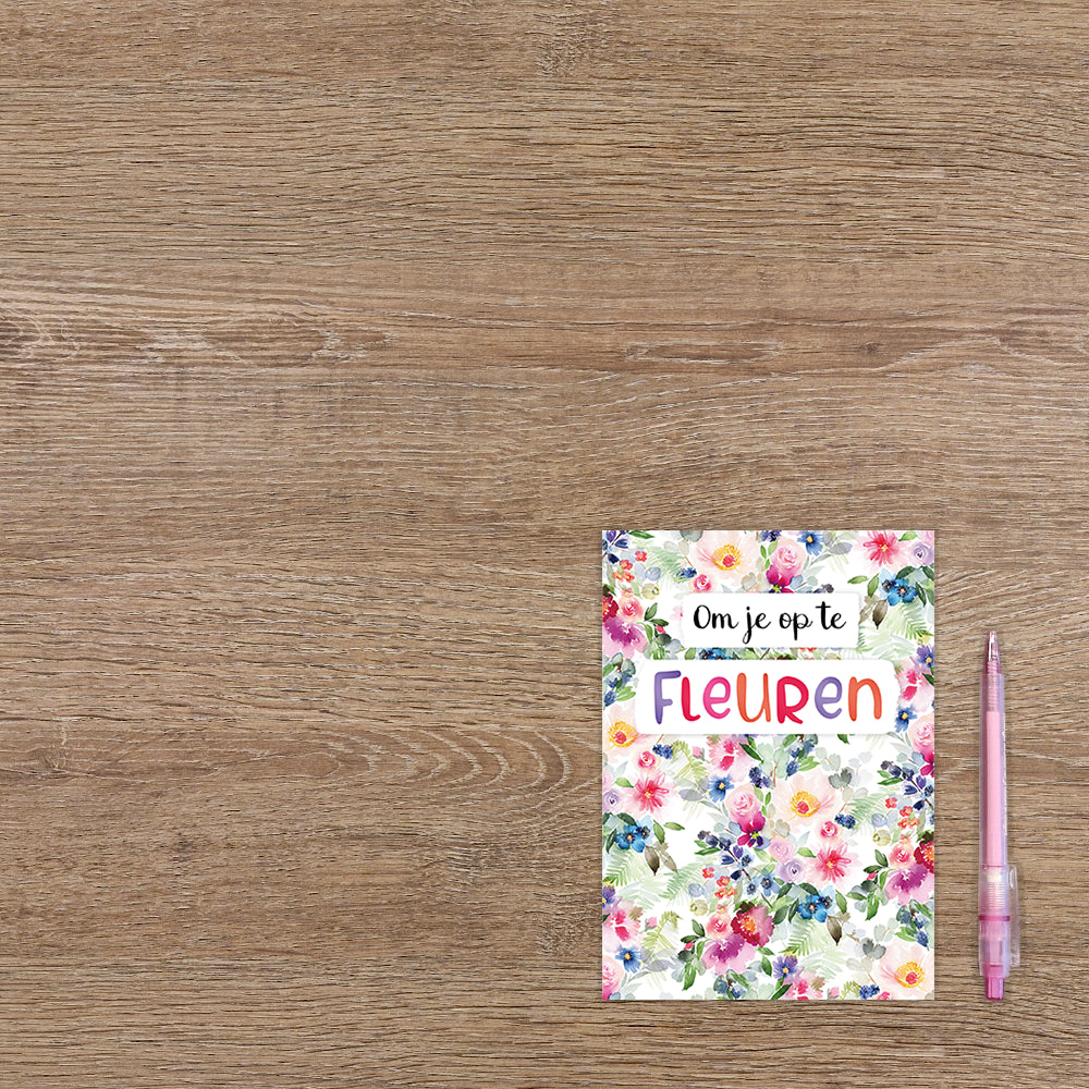 Om je op te fleuren