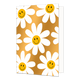 Madeliefjes - Formaat: Standaard - Vorm: Staand - Blanco kaart - Op deze wenskaart staan madeliefjes met smiley's. - Snelwenskaart