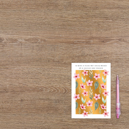 Glimlach op je gezicht kan toveren