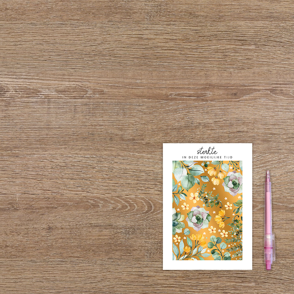 Sterkte in deze moeilijke tijd