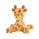 Baby knuffel giraffe - Deze knuffel giraffe heeft een crèmekleurige basis met donkerbruine vlekken. Het hoofd is voorzien van twee donkerbruine hoorntjes, oren aan de zijkant, donkere ogen en een subtiel neusje. De onderkant van de pootjes en de staartpunt zijn uitgevoerd in een effen donkerbruine kleur. - Snelwenskaart