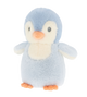Baby knuffel pinguïn - Deze knuffel pinguïn is uitgevoerd in de kleuren lichtblauw en crème. Het lijfje en de achterkant van de kop zijn lichtblauw, terwijl de borst en het gezicht crème gekleurd zijn. Het gezichtje is voorzien van donkergrijze, geborduurde kraalogen en een opvallende, oranje snavel. De kleine pootjes aan de onderkant zijn ook oranje. - Snelwenskaart