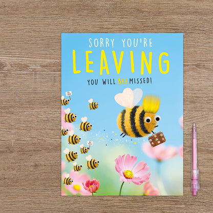 Sorry you're leaving you will bee missed