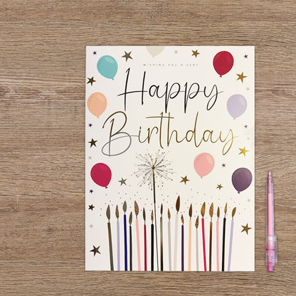 XL kaart - Happy birthday