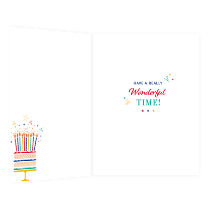 XL kaart - Wishing you a happy birthday