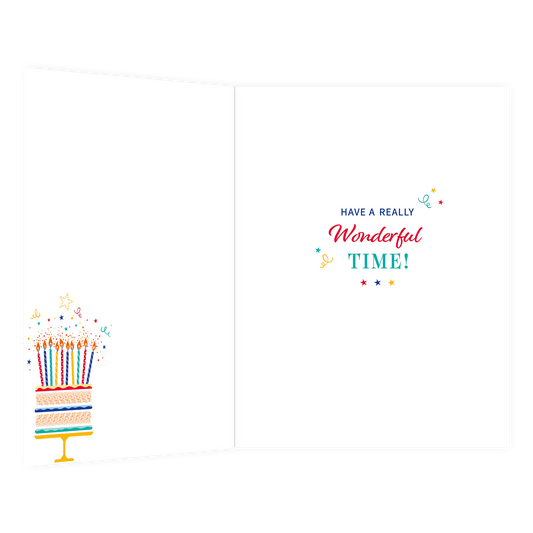 XL kaart - Wishing you a happy birthday