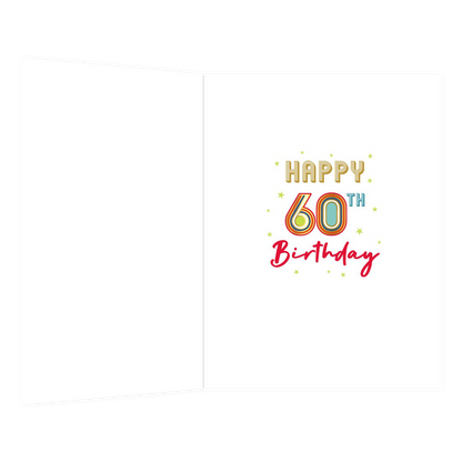 XL kaart - 60 happy birthday to you