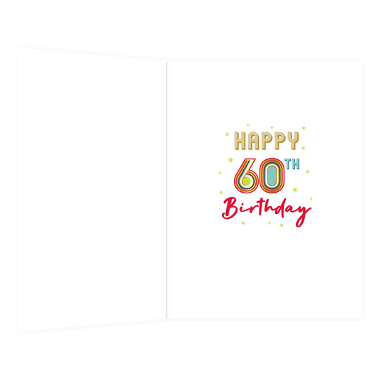 XL kaart - 60 happy birthday to you