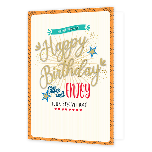 XL kaart - Happy birthday enjoy