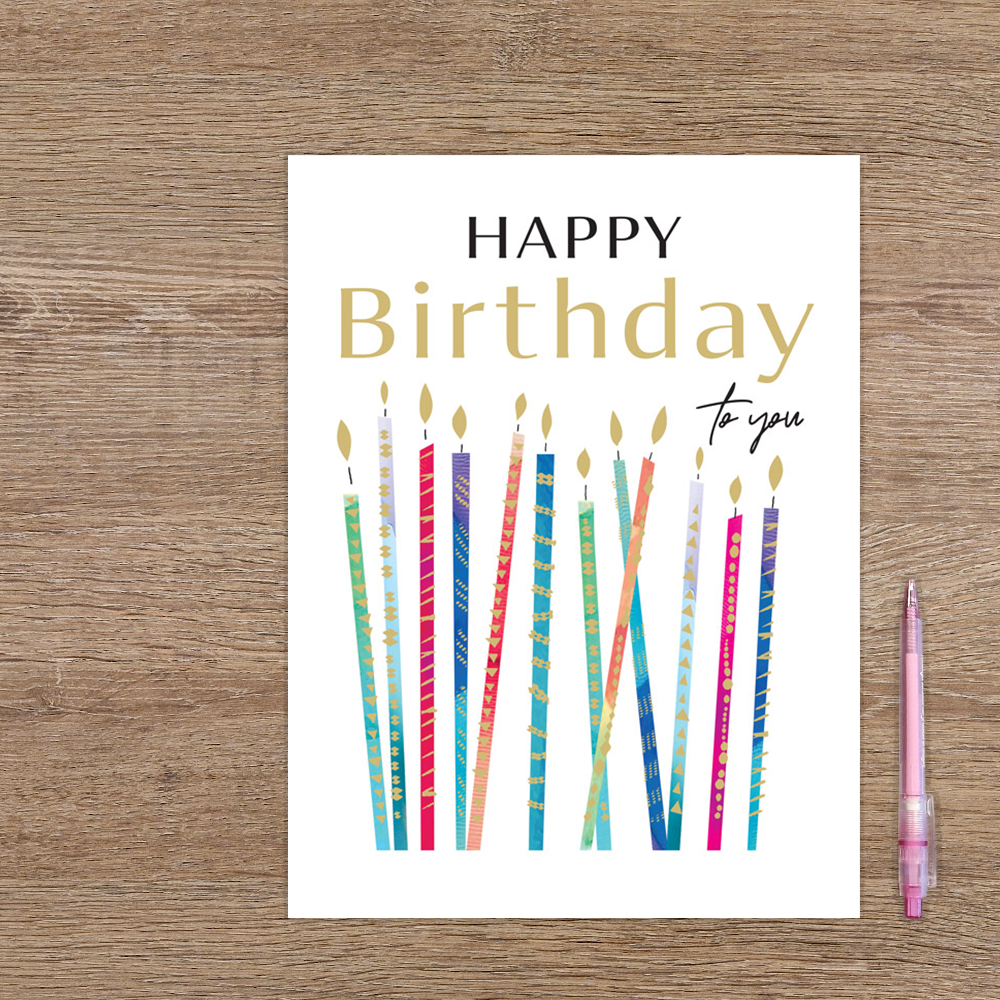 XL kaart - Happy birthday to you