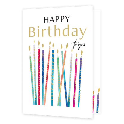 XL kaart - Happy birthday to you