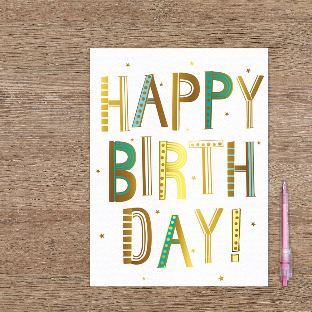 XL kaart - Happy birthday!