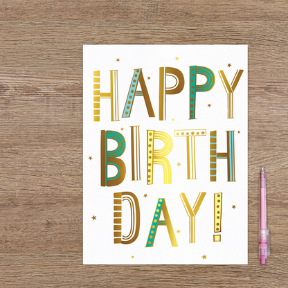 XL kaart - Happy birthday!