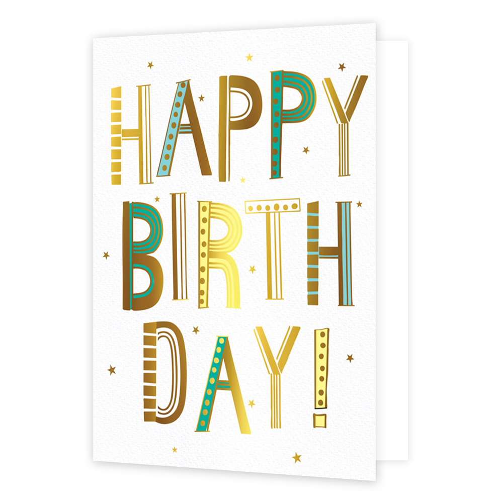XL kaart - Happy birthday!