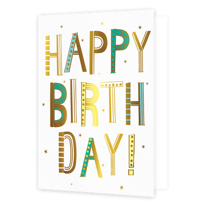 XL kaart - Happy birthday!