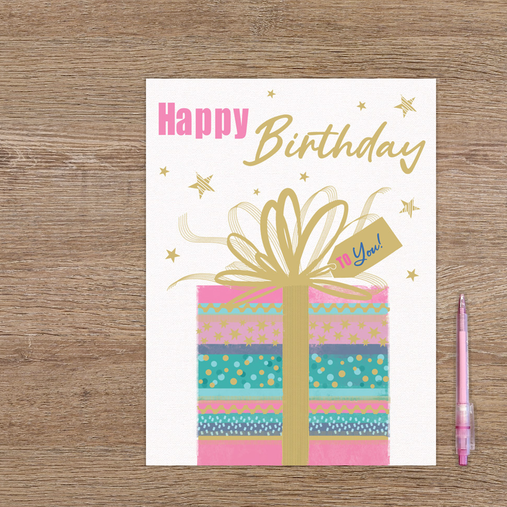 XL kaart - Happy birthday to you!