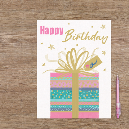 XL kaart - Happy birthday to you!