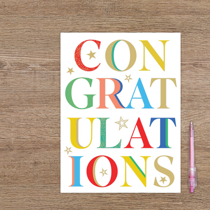 XL kaart - Congratulations