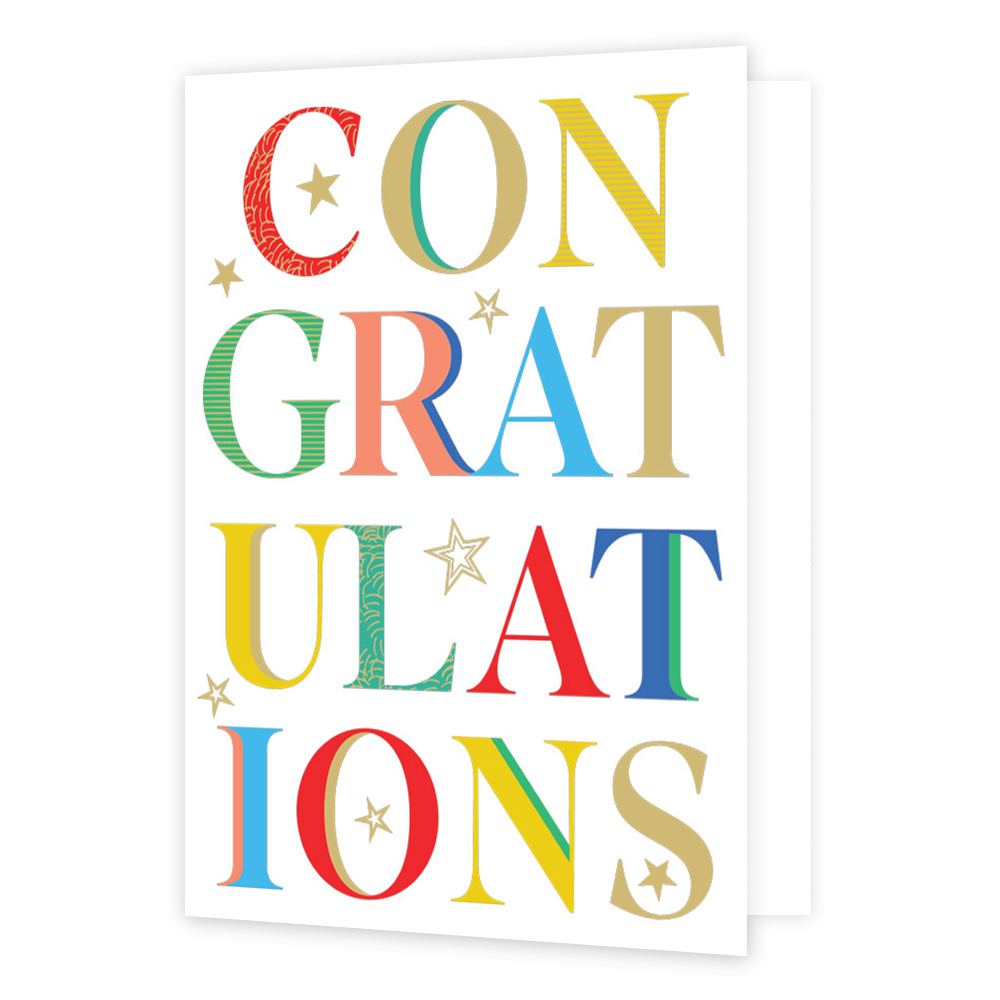 XL kaart - Congratulations