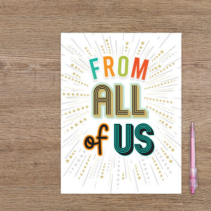 XL kaart - From all of us