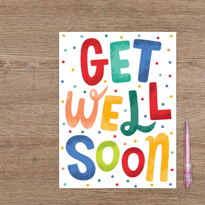XL kaart - Get well soon