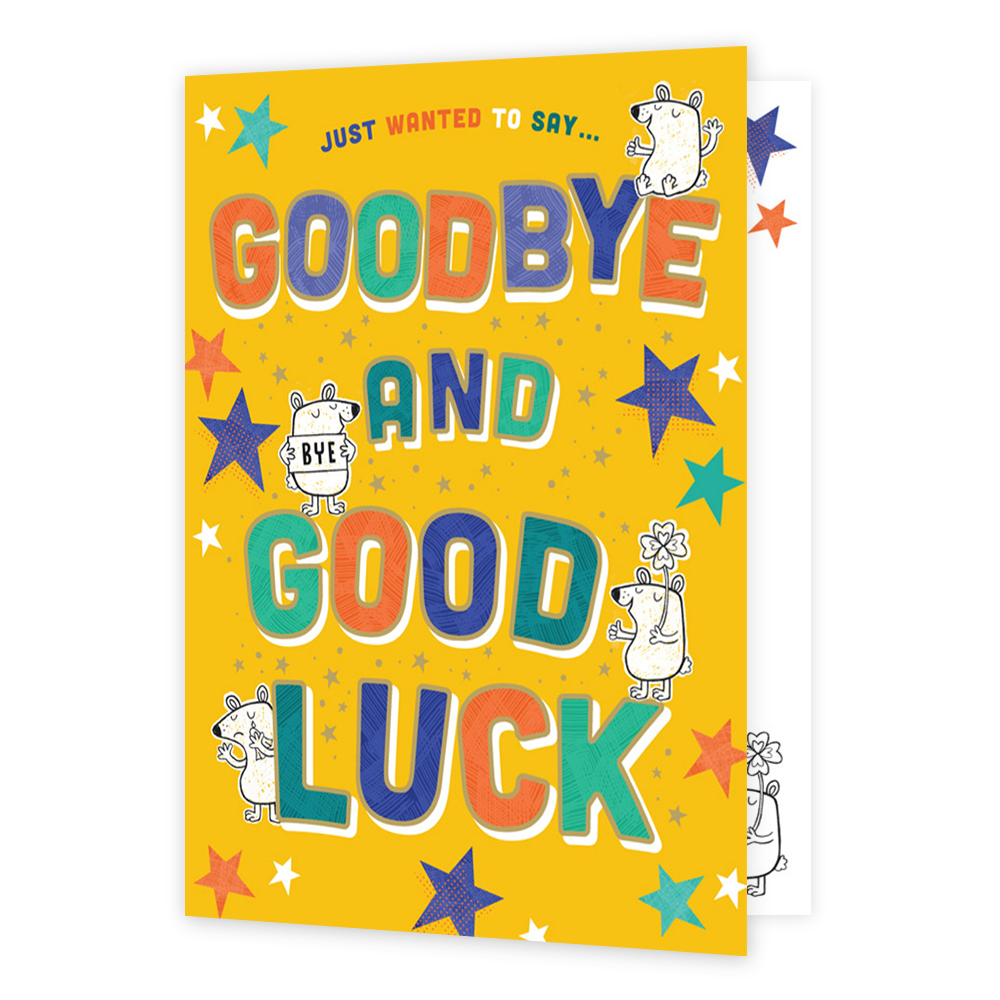 XL kaart - Goodbye and good luck