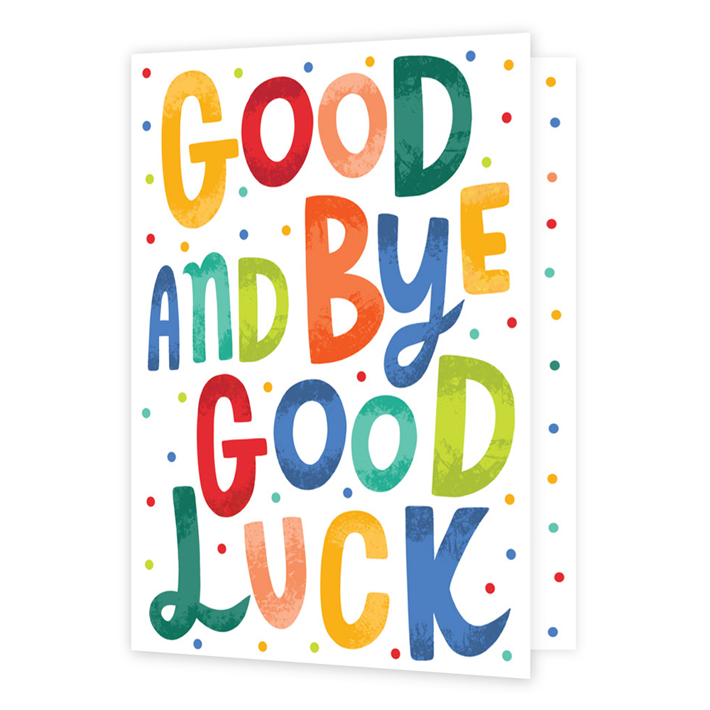 XL kaart - Goodbye and good luck