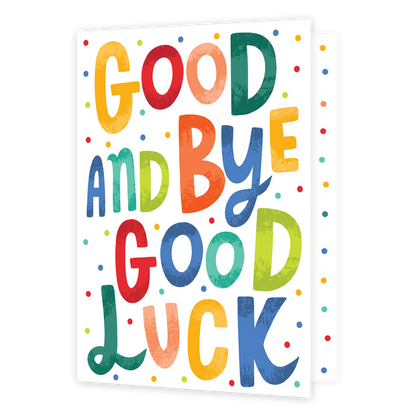 XL kaart - Goodbye and good luck