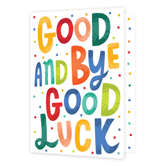 XL kaart - Goodbye and good luck