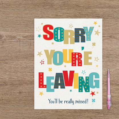 XL kaart - Sorry you're leaving