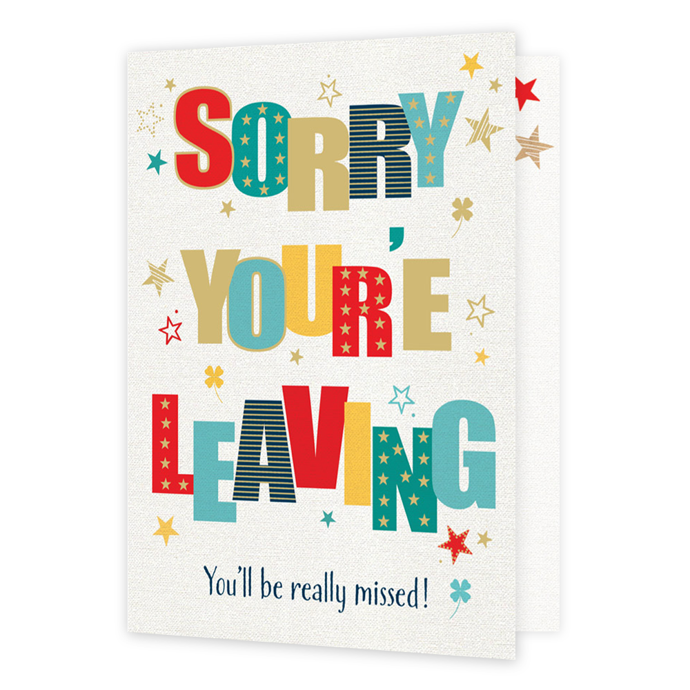 XL kaart - Sorry you're leaving