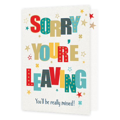 XL kaart - Sorry you're leaving
