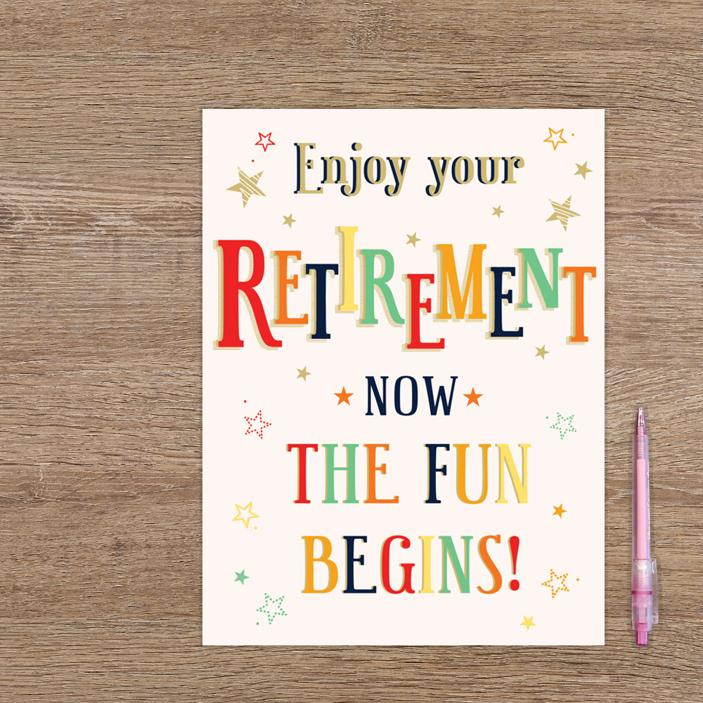 XL kaart - Enjoy your retirement