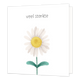 Veel sterkte - Formaat: Standaard - Vorm: Vierkant - Condoleance kaart - Op deze wenskaart staat een witte bloem met daarboven de tekst: "Veel sterkte". - Snelwenskaart