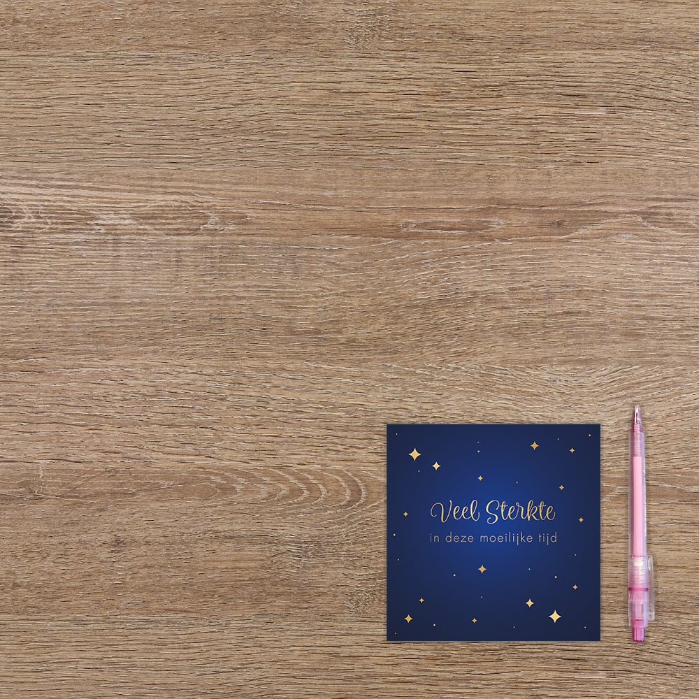 Veel sterkte in deze moeilijke tijd