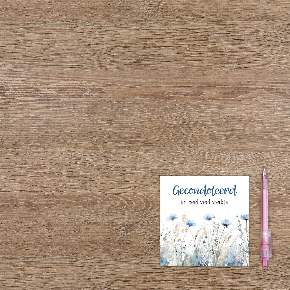 Gecondoleerd en veel sterkte