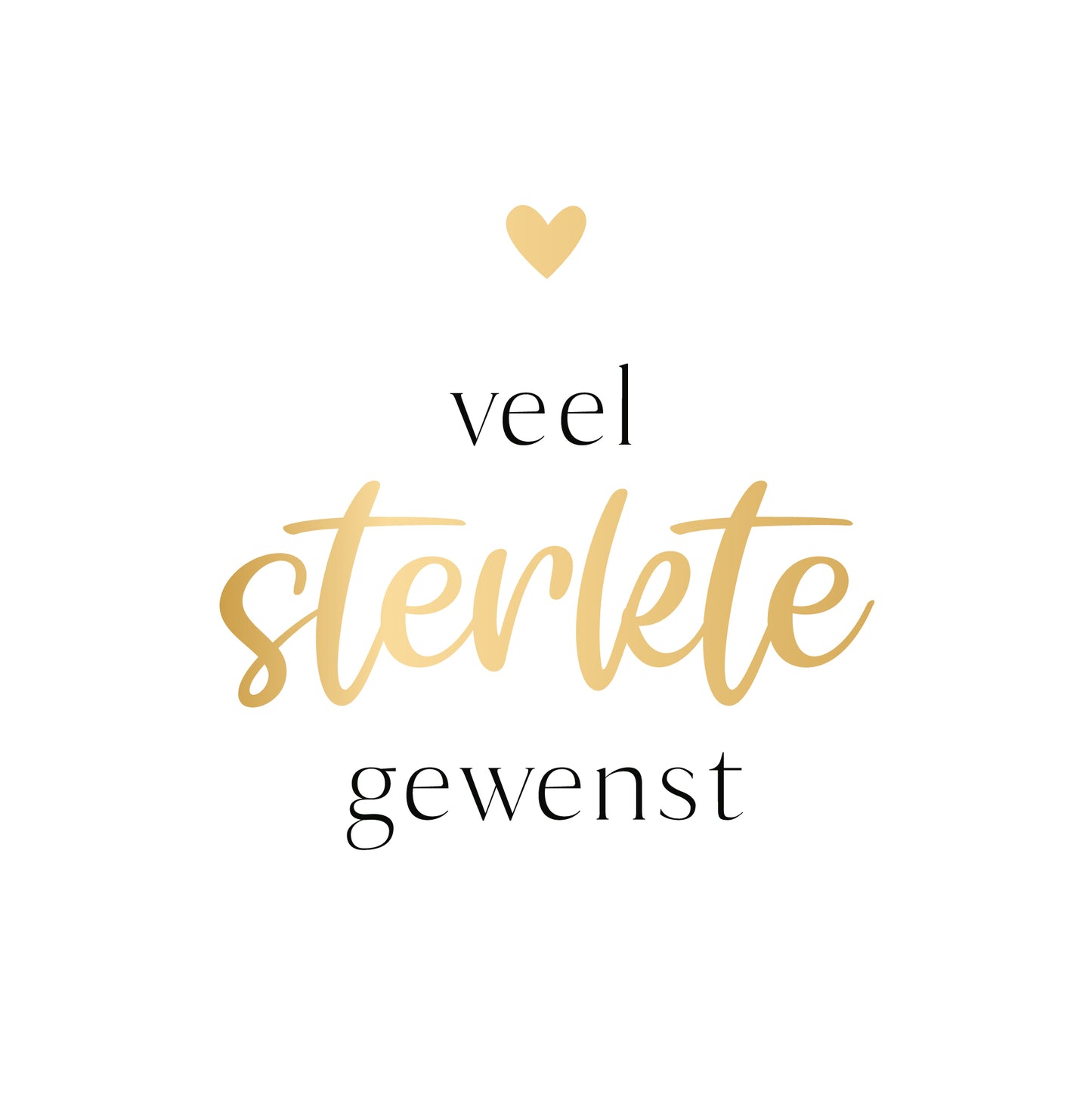 Veel sterkte gewenst