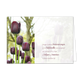 Mogen kostbare herinneringen - Formaat: Standaard - Vorm: Liggend - Condoleance kaart - Op deze wenskaart staan paarse tulpen met rechts de tekst: "Mogen kostbare herinneringen en de liefdevolle aanwezigheid van mensen om je heen je helpen en troosten in deze moeilijke tijd". - Snelwenskaart