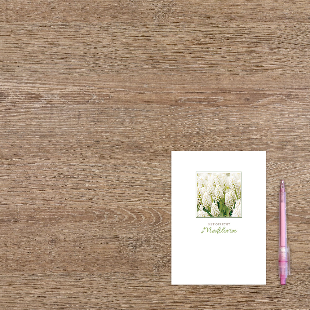 Met oprecht medeleven