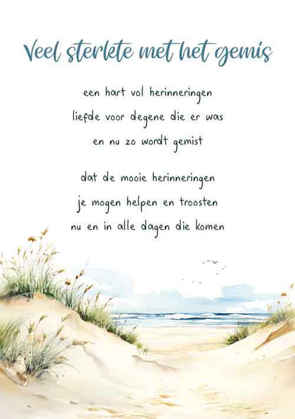 Veel sterkte met het gemis