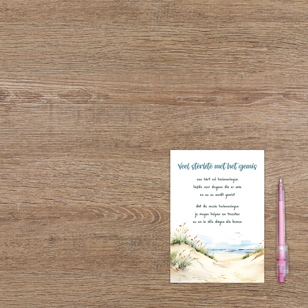 Veel sterkte met het gemis