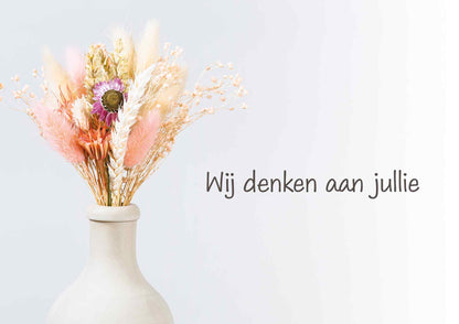 Wij denken aan jullie