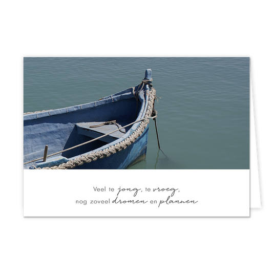 Veel te jong, te vroeg, nog zoveel dromen en plannen