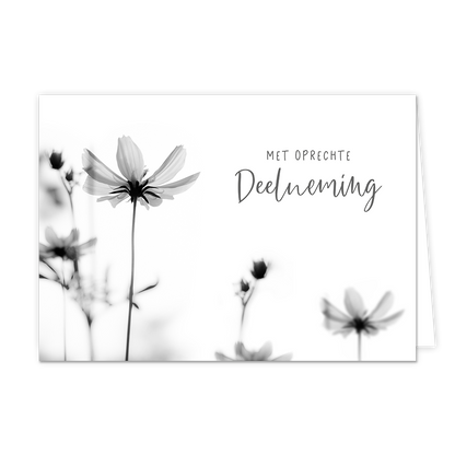 Met oprechte deelneming