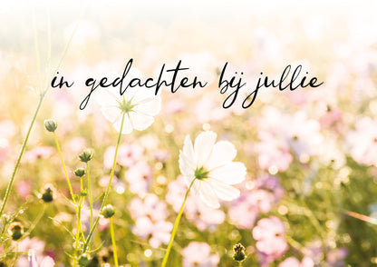 In gedachte bij jullie