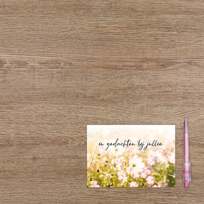 In gedachte bij jullie