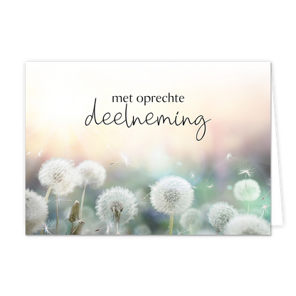 Met oprechte deelneming